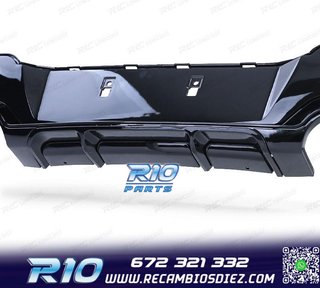 DIFUSOR BMW F20 F21 11-15 LOOK M PERFORMANCE NEGRO BRILLO O-
