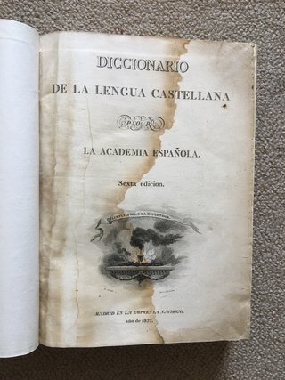 Diccionario de la Lengua Castellana 1822