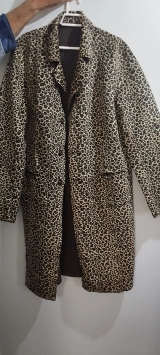 Gabardina Leopardo Beige y Marrón