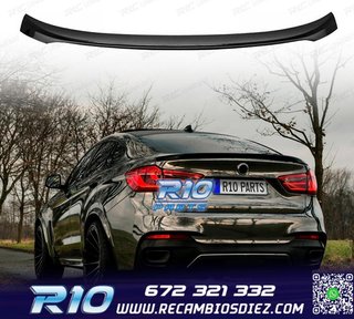 ALERON SPOILER BMW X6 F16 14-19 LOOK M PERFORMANCE NEGRO BRI