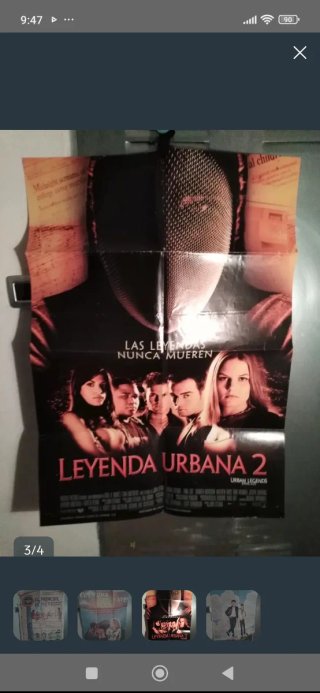 4 Carteles Originales de Cine Terror