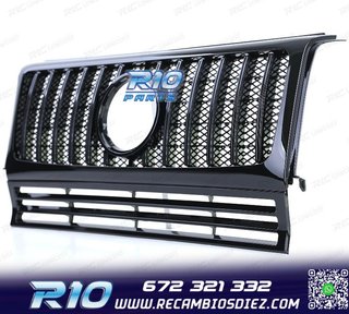 PARRILLA MERCEDES CLASE G W463 90-18 LOOK AMG NEGRO BRILLO