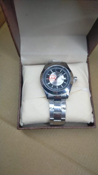 Reloj Rolex Oyster Perpetual Negro/Plata