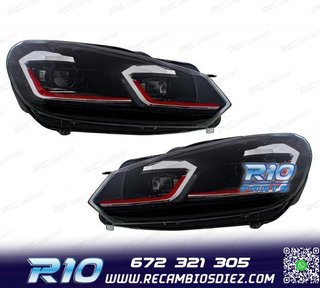 FAROS VOLKSWAGEN VW GOLF 6 08-13 LOOK GTI GOLF 7 DINAMICOS