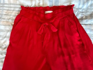 Pantalón ancho verano rojo