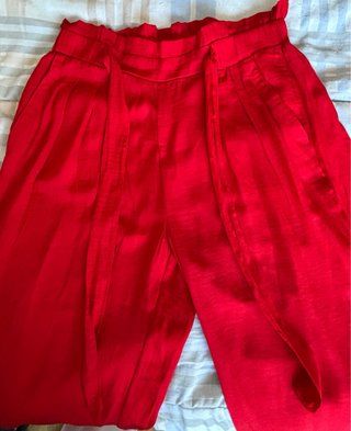 Pantalón ancho verano rojo
