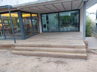 Tarima de madera exterior