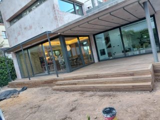 Tarima de madera exterior