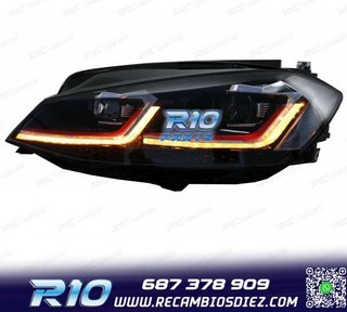 FAROS VOLKSWAGEN VW GOLF 7.5 17-19 FULL LED DINAMICOS LOOK G