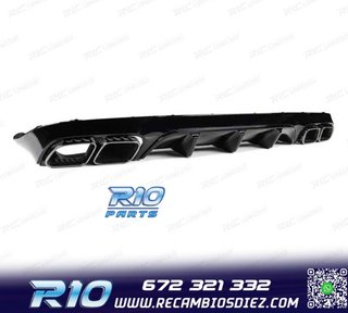DIFUSOR MERCEDES CLASE E C238 16- AMG NEGRO BRILLO LOOK E63