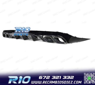 DIFUSOR MERCEDES CLASE E C238 16- AMG NEGRO BRILLO LOOK E63