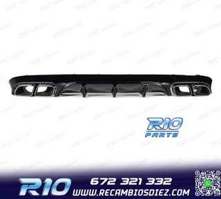 DIFUSOR MERCEDES CLASE E C238 16- AMG NEGRO BRILLO LOOK E63