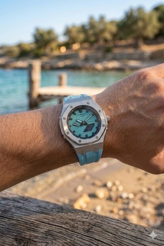 Reloj G-Shock Acero Esfera Azul Hielo