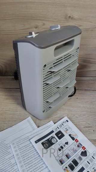 Calefactor bajo consumo 2000 W, 2 velocidades