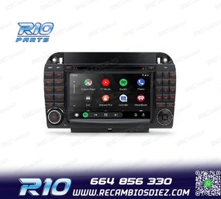 RADIO GPS ANDROID 10 PARA MERCEDES S W220 98-05