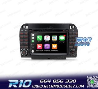 RADIO GPS ANDROID 10 PARA MERCEDES S W220 98-05