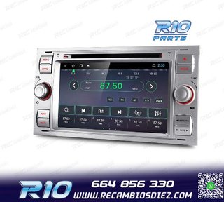 RADIO GPS ANDROID 12 PARA FORD FOCUS C-MAX FIESTA GALAXY KUG