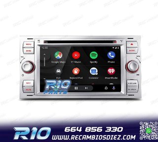 RADIO GPS ANDROID 12 PARA FORD FOCUS C-MAX FIESTA GALAXY KUG