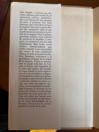 Libro : la ciudad de la alegria