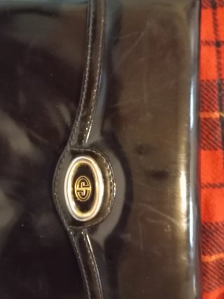 Bolso vintage piel charol GUGGI