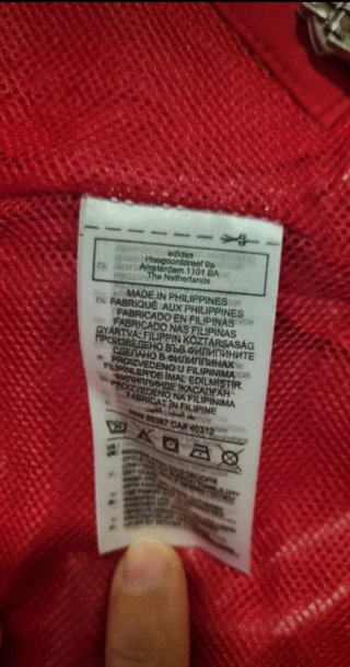 Cortavientos Adidas Rojo