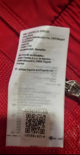 Cortavientos Adidas Rojo