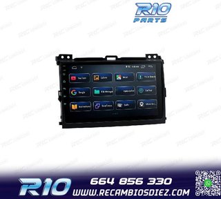RADIO GPS ANDROID 12 PARA TOYOTA LAND CRUISER 02-09