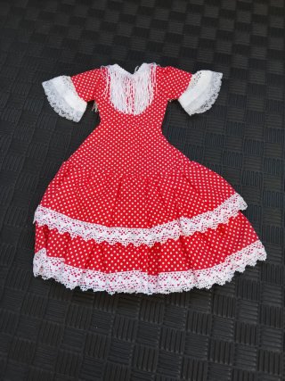 Vestido Flamenca Nancy Lunares Rojos