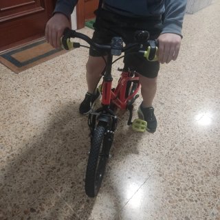 Bicicleta infantil Rockrider 900 roja ruedas 16