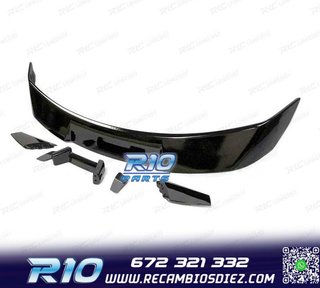 ALERON SPOILER FORD MUSTANG 15-23 LOOK GT500 NEGRO BRILLO