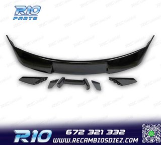 ALERON SPOILER FORD MUSTANG 15-23 LOOK GT500 NEGRO BRILLO