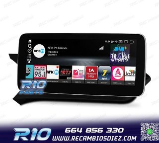 RADIO GPS ANDROID 12 PARA MERCEDES W204 11-14