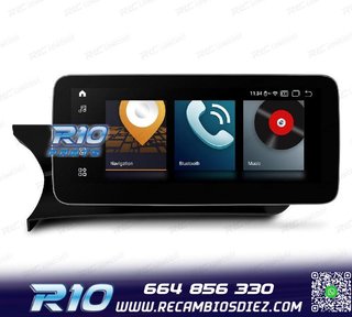RADIO GPS ANDROID 12 PARA MERCEDES W204 11-14