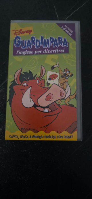 VHS Disney Guarda e Impara