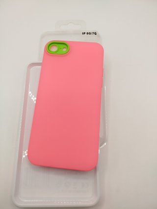 Funda Silicona iPhone 7/8 Roja y Rosa