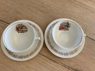 Tazas Porcelana de Limoges vintage