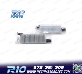 LUCES DE MATRÍCULA LED OPEL ZAFIRA ASTRA CORSA INSIGNIA 04-