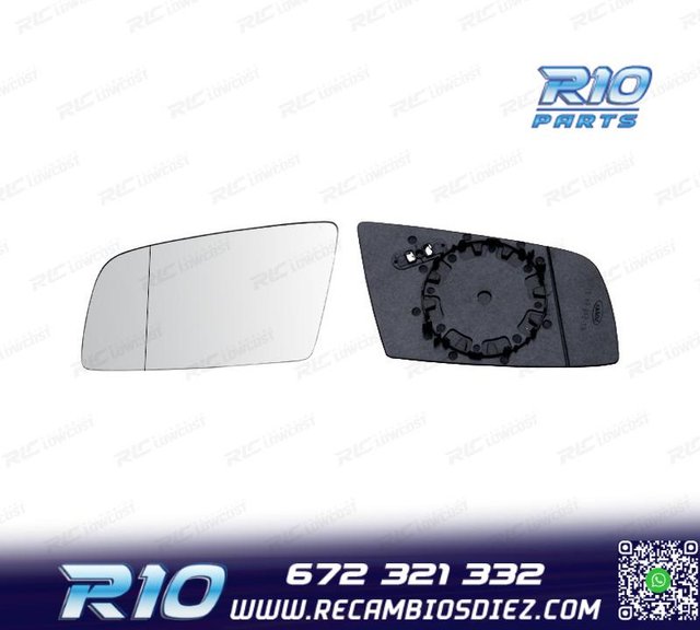 CRISTAL ESPEJO BASE IZQUIERDO BMW SERIE 5 E60 E61 03-10