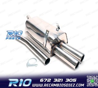 SILENCIOSO ESCAPE BMW SERIE 3 E36 L6 1991-1998 INOX x2