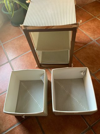 Cajonera Ikea Madera y Tela