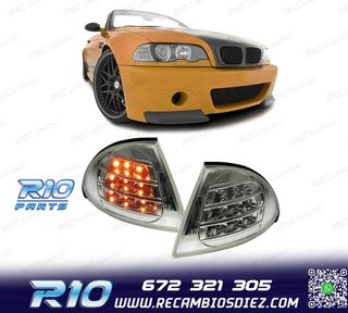 INTERMITENTES FRONTALES CROMADOS CON LED BMW E46 BERLINA 98-