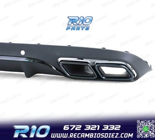 DIFUSOR MERCEDES CLASE C C205 COUPÉ 15-18 LOOK AMG PDC NEGR