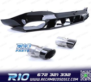 DIFUSOR MERCEDES CLA C118 19- AMG NEGRO BRILLO + COLAS ESCAP