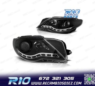 FAROS PARA VOLKSWAGEN VW PASSAT CC 08-12 LUZ DIURNA FONDO NE