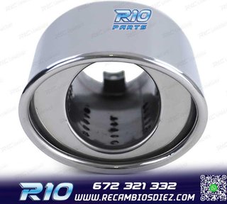 COLA ESCAPE UNIVERSAL ACERO INOX OVALADO 88MM