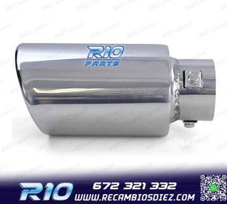 COLA ESCAPE UNIVERSAL ACERO INOX OVALADO 88MM