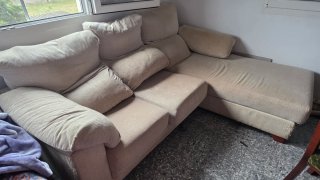 SE REGALA Sofá Chaise Longue Beige
