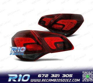 PILOTOS PARA OPEL ASTRA J 09- LED ROJO AHUMADO