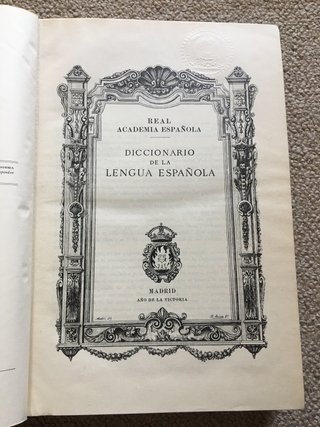 Diccionario de la Lengua Castellana 1939