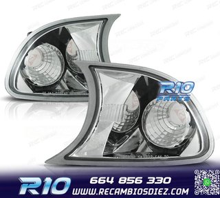 INTERMITENTES FRONTALES BMW E46 01-03 COUPE CROMADO